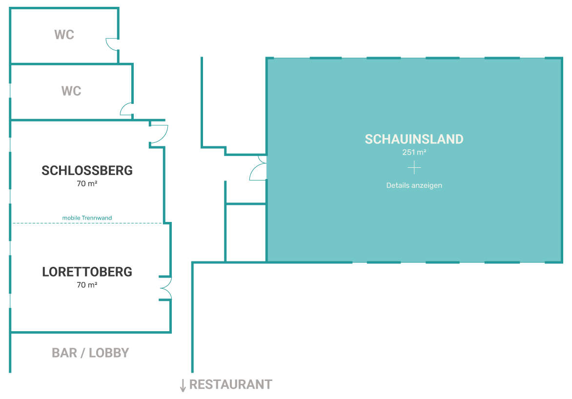 Schauinsland
Bis 260 Personen | 251 m²