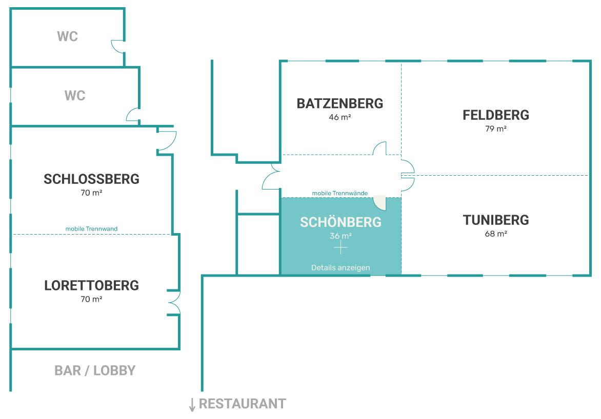 
Schönberg
Bis 14 Personen | 36 m²

